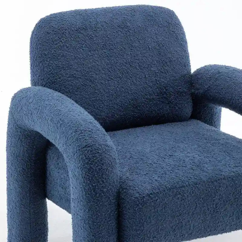 Fauteuil d'appoint rembourré au design moderne et unique pour le salon
