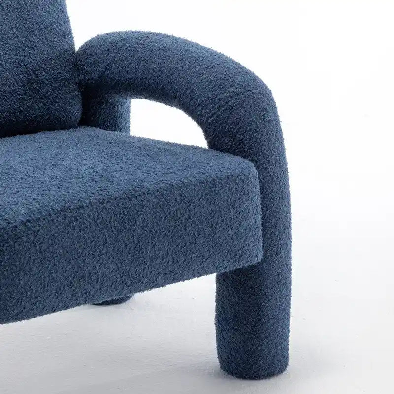 Fauteuil d'appoint rembourré au design moderne et unique pour le salon