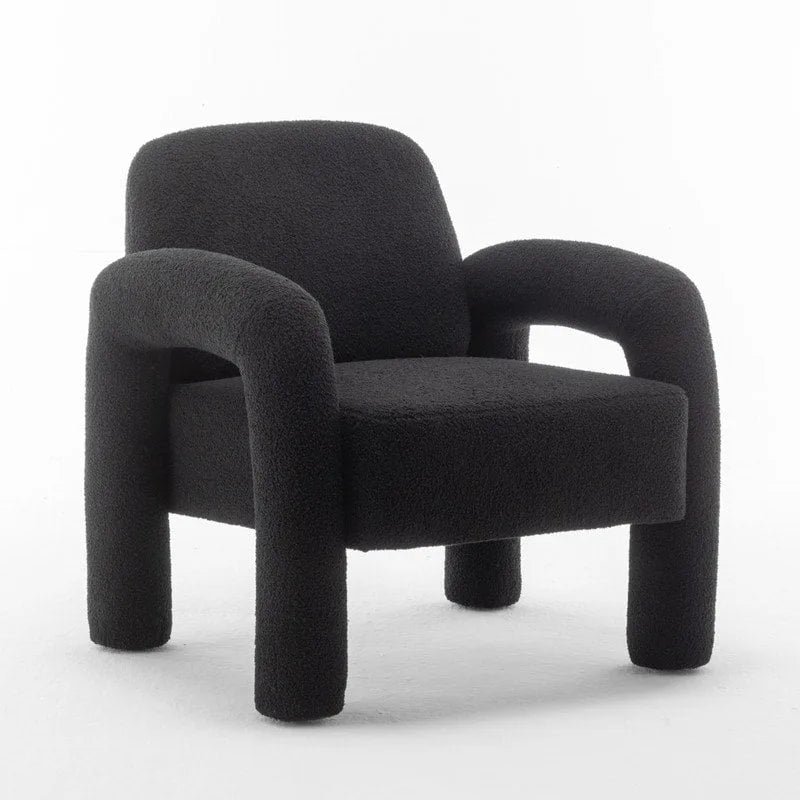 Fauteuil d'appoint rembourré au design moderne et unique pour le salon