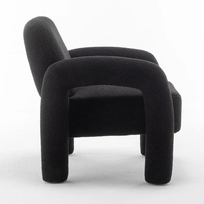 Fauteuil d'appoint rembourré au design moderne et unique pour le salon