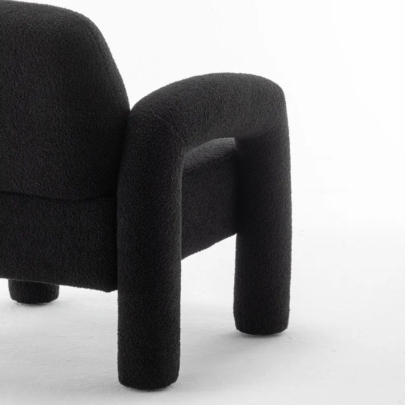 Fauteuil d'appoint rembourré au design moderne et unique pour le salon