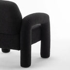 Fauteuil d'appoint rembourré au design moderne et unique pour le salon