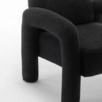 Fauteuil d'appoint rembourré au design moderne et unique pour le salon