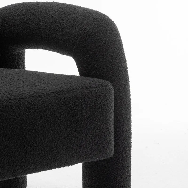 Fauteuil d'appoint rembourré au design moderne et unique pour le salon