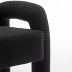 Fauteuil d'appoint rembourré au design moderne et unique pour le salon