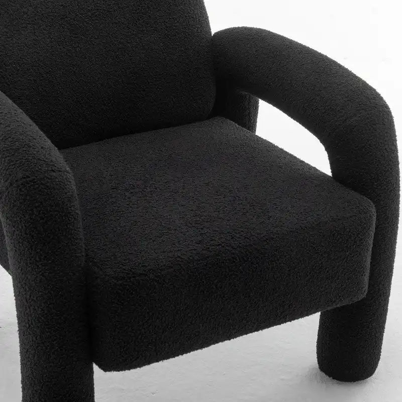 Fauteuil d'appoint rembourré au design moderne et unique pour le salon