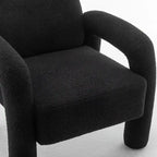 Fauteuil d'appoint rembourré au design moderne et unique pour le salon