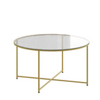 Tables gigognes Sonoma chêne clair avec piètement cantilever en métal