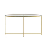 Tables gigognes Sonoma chêne clair avec piètement cantilever en métal
