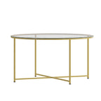 Tables gigognes Sonoma chêne clair avec piètement cantilever en métal