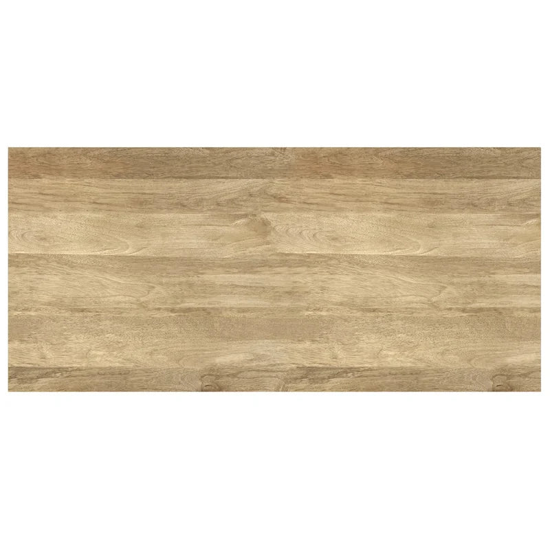 Mitchell Table basse rectangulaire moderne en bois massif et métal de 122 cm de large - 122 L x 56 P x 46 H