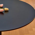 Table de cuisine et de salle à manger moderne ronde de 80 cm pour 2-4 personnes