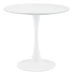 Table de cuisine et de salle à manger moderne ronde de 80 cm pour 2-4 personnes