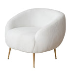 Fauteuil barillet moderne avec ottoman, confortable et élégant, idéal pour les petits espaces - 31,4 (L) x 29,5 (l) x 25,6 (H)