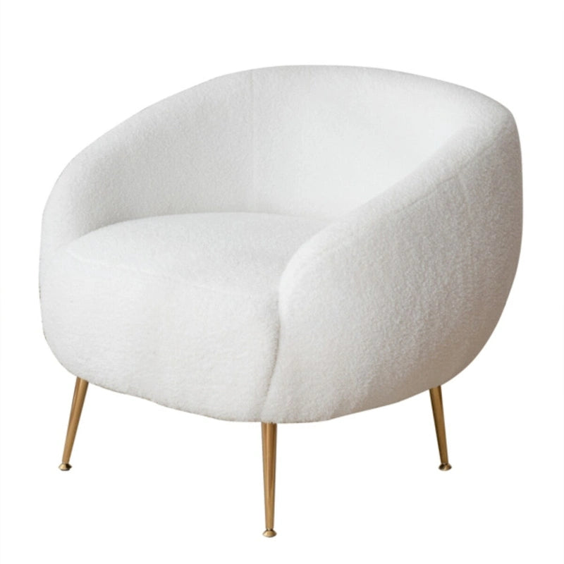 Fauteuil barillet moderne avec ottoman, confortable et élégant, idéal pour les petits espaces - 31,4 (L) x 29,5 (l) x 25,6 (H)
