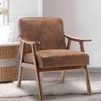 Fauteuil d'appoint à cadre en bois massif