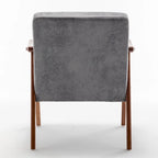 Fauteuil d'appoint à cadre en bois massif