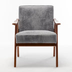 Fauteuil d'appoint à cadre en bois massif