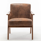 Fauteuil d'appoint à cadre en bois massif