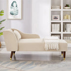Chaise longue moderne en velours