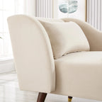 Chaise longue moderne en velours