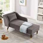 Chaise longue moderne en velours