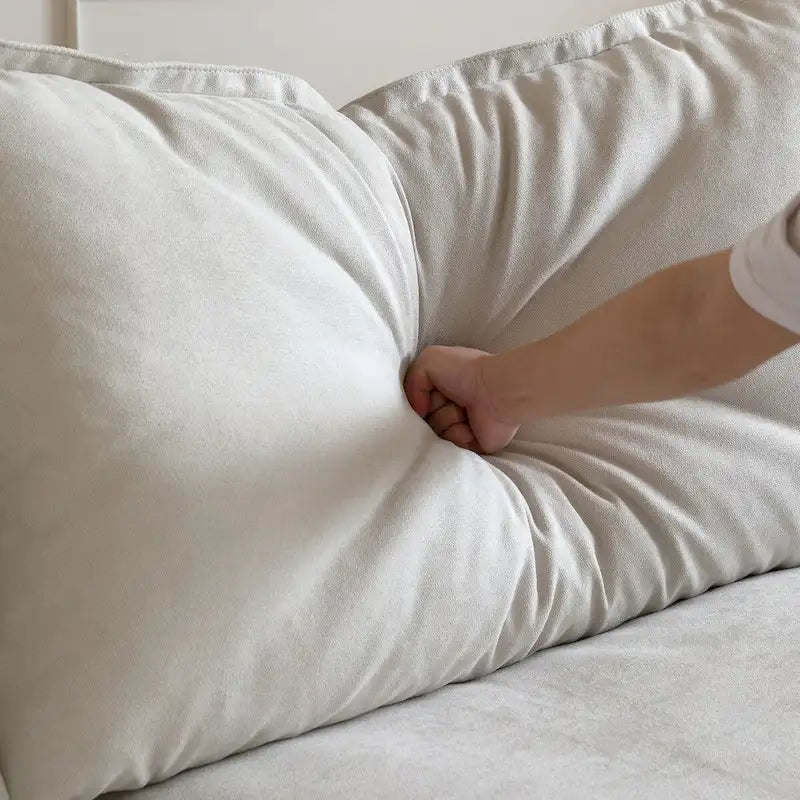 Canapé d'angle modulable convertible en U de 163 po, rembourré de duvet pour un confort moelleux