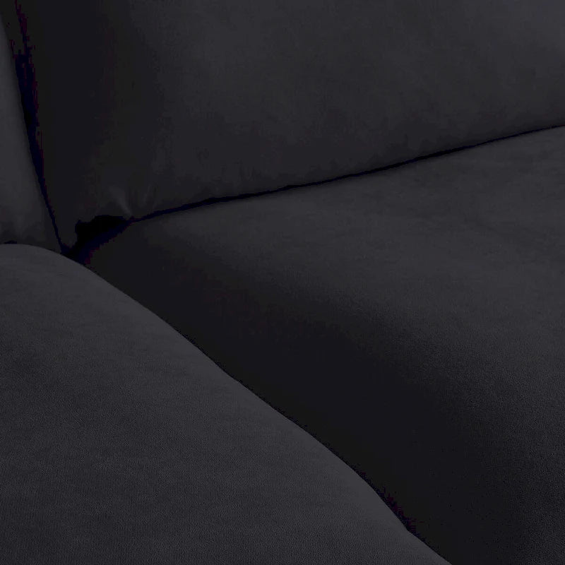 Canapé d'angle modulable convertible en U de 163 po, rembourré de duvet pour un confort moelleux