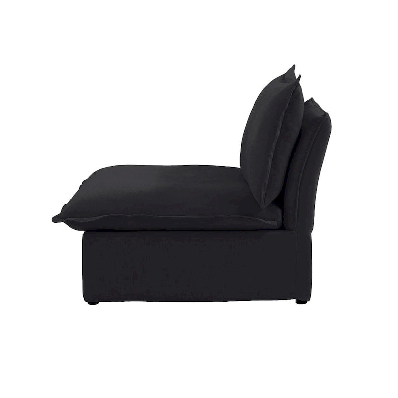 Canapé d'angle modulable convertible en U de 163 po, rembourré de duvet pour un confort moelleux
