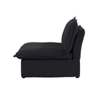 Canapé d'angle modulable convertible en U de 163 po, rembourré de duvet pour un confort moelleux