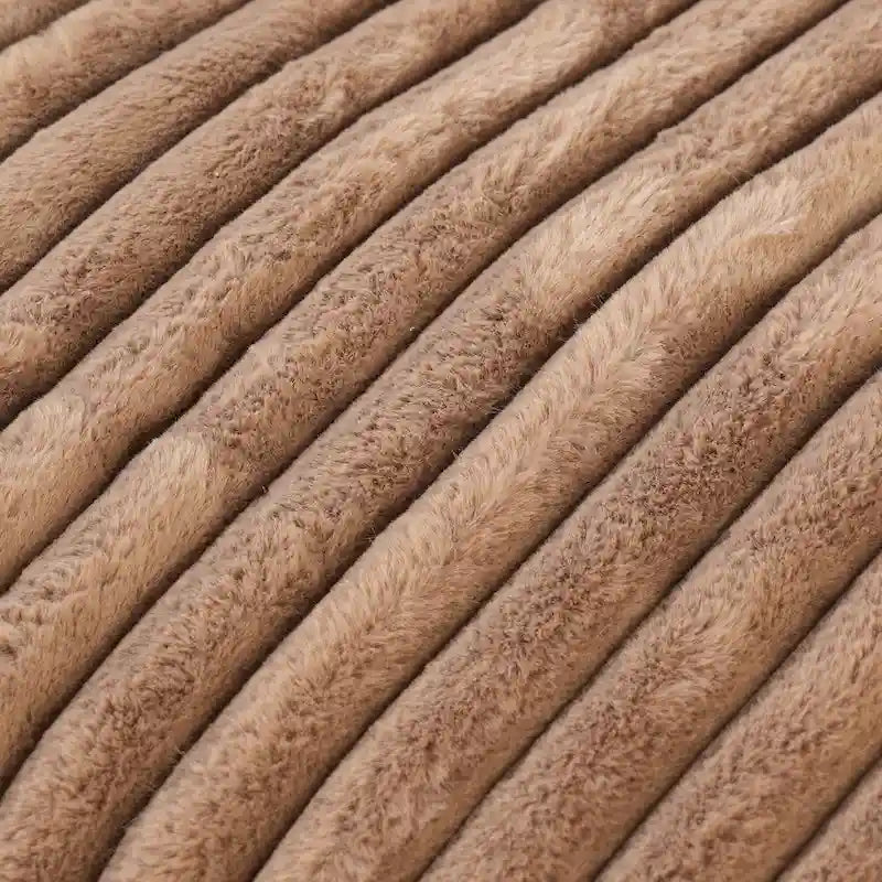 Canapé d'angle en tissu polyester, canapé sectionnel moderne avec pouf