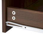 Table basse carrée rotative à 360° avec 2 tiroirs