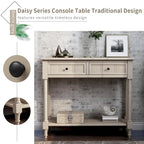 Console Daisy avec 2 tiroirs et étagère inférieure