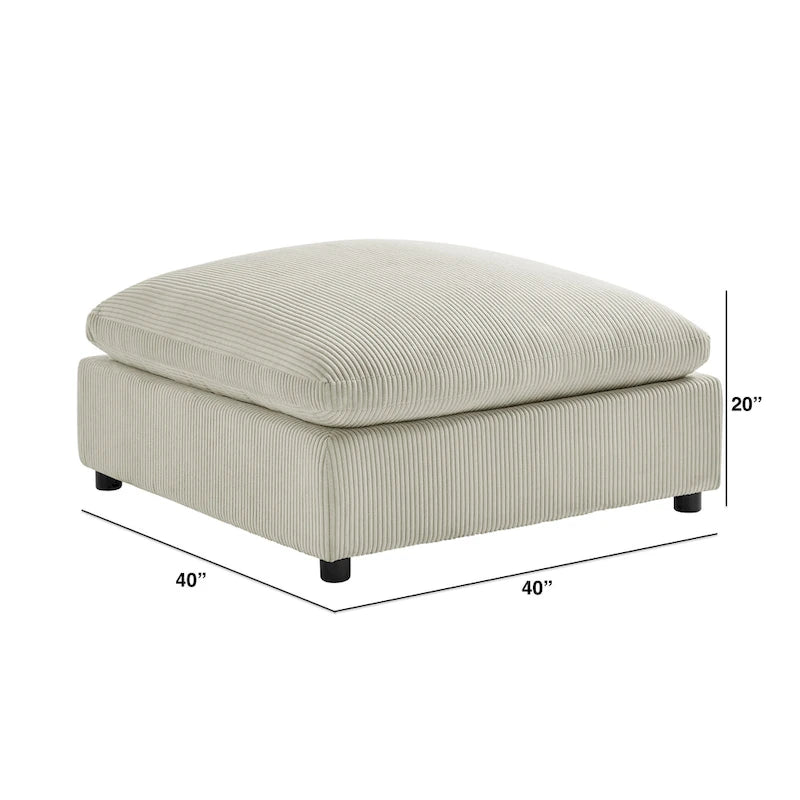 Pouf carré Cambrai 40 po par Greyson Living