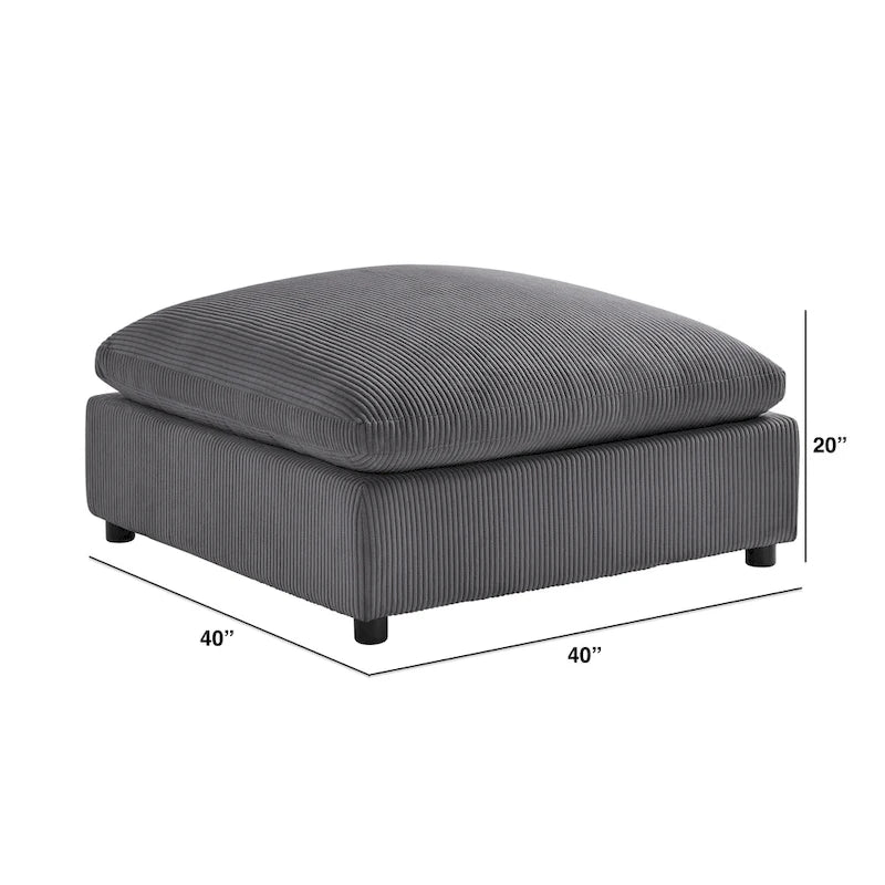 Pouf carré Cambrai 40 po par Greyson Living