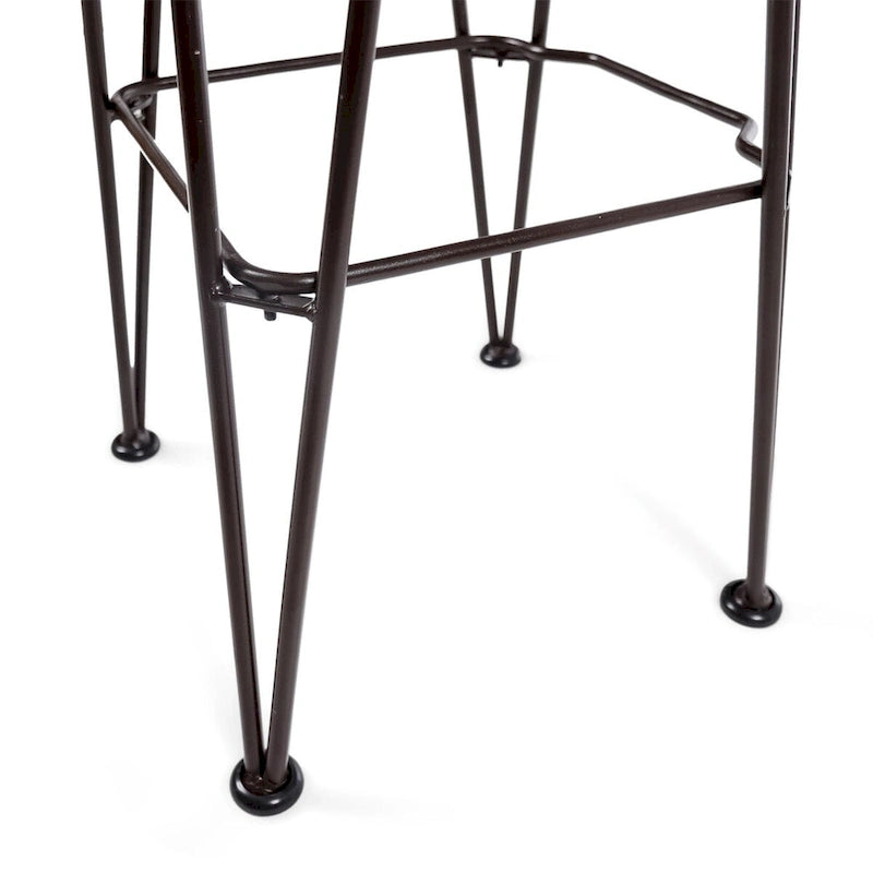Tabouret de patio moderne en bois et métal de 30 pouces, tabourets de bar de style industriel/ferme
