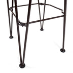Tabouret de patio moderne en bois et métal de 30 pouces, tabourets de bar de style industriel/ferme