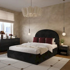 Lit King Size en velours Marlow